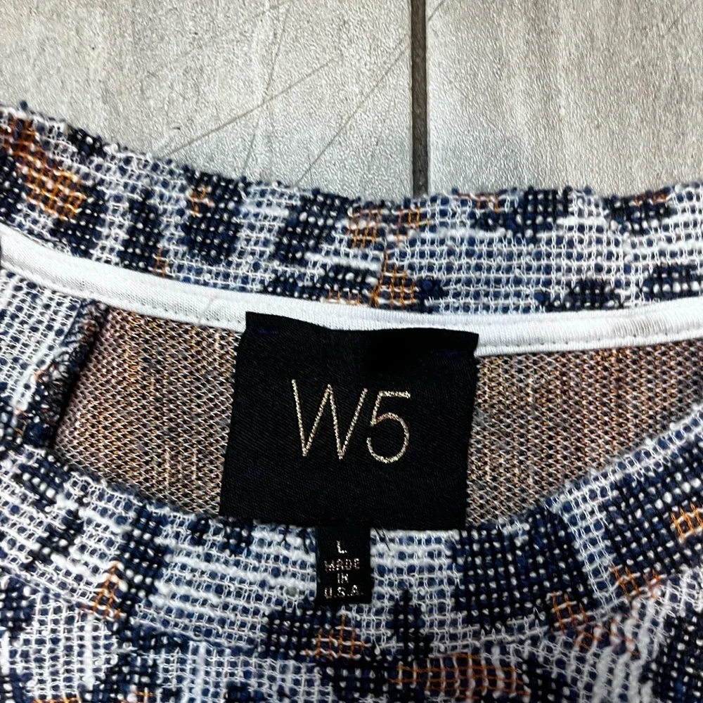 Anthropologie W5 halter tank swing top Sz L gray brown leopard print sleeveless